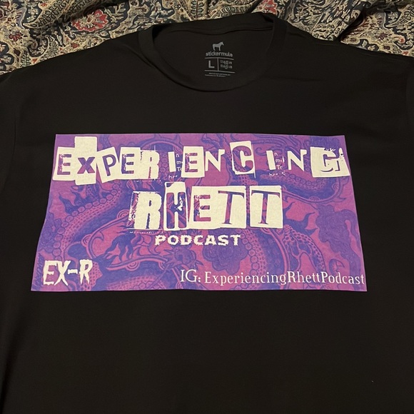ExperiencingRhettPodcast Limited Edition Shirt. Sizes L & XL - Picture 3 of 3